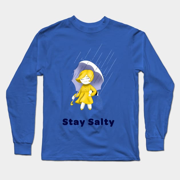 Stay Salty Chibi Long Sleeve T-Shirt by Celestabellearts